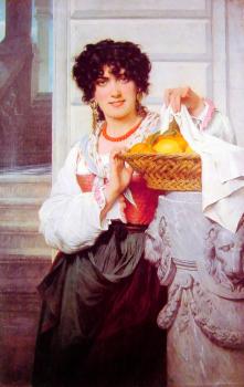 皮埃爾 奧古斯特 庫特 Pisan Girl with Basket of Oranges and Lemons 皮埃爾 奧古斯特 庫特 Pisan Girl with Basket of Oranges and Lemons